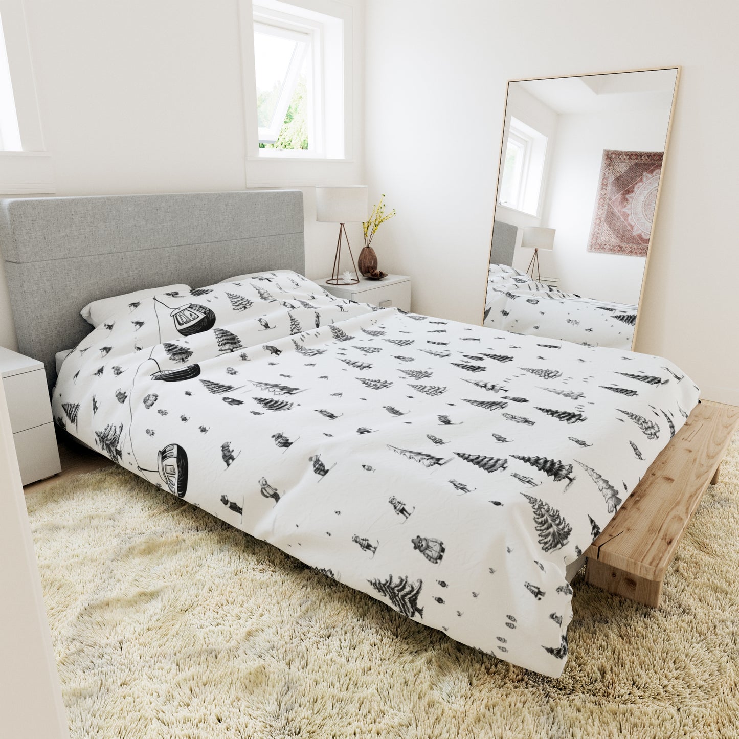 Ski Jamboree Duvet Cover