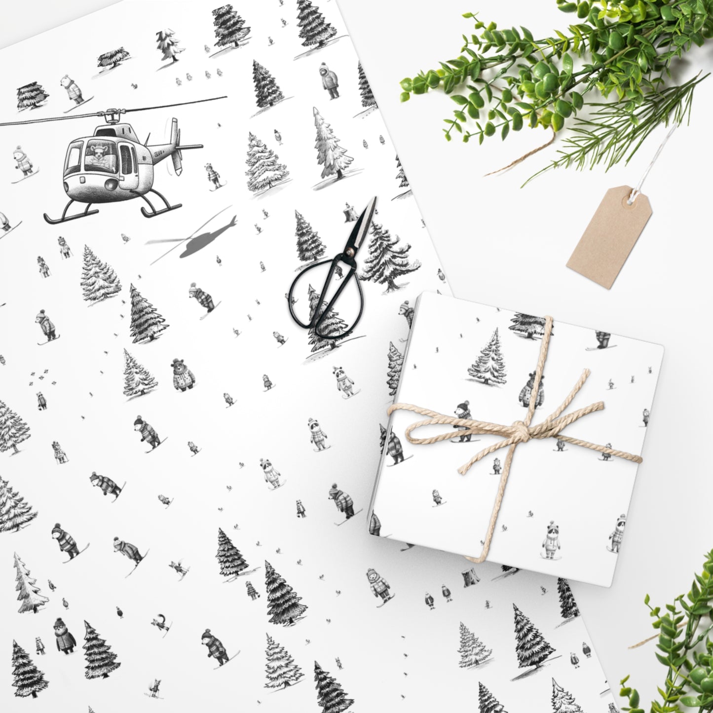 Ski Jamboree Gift Wrapping Paper