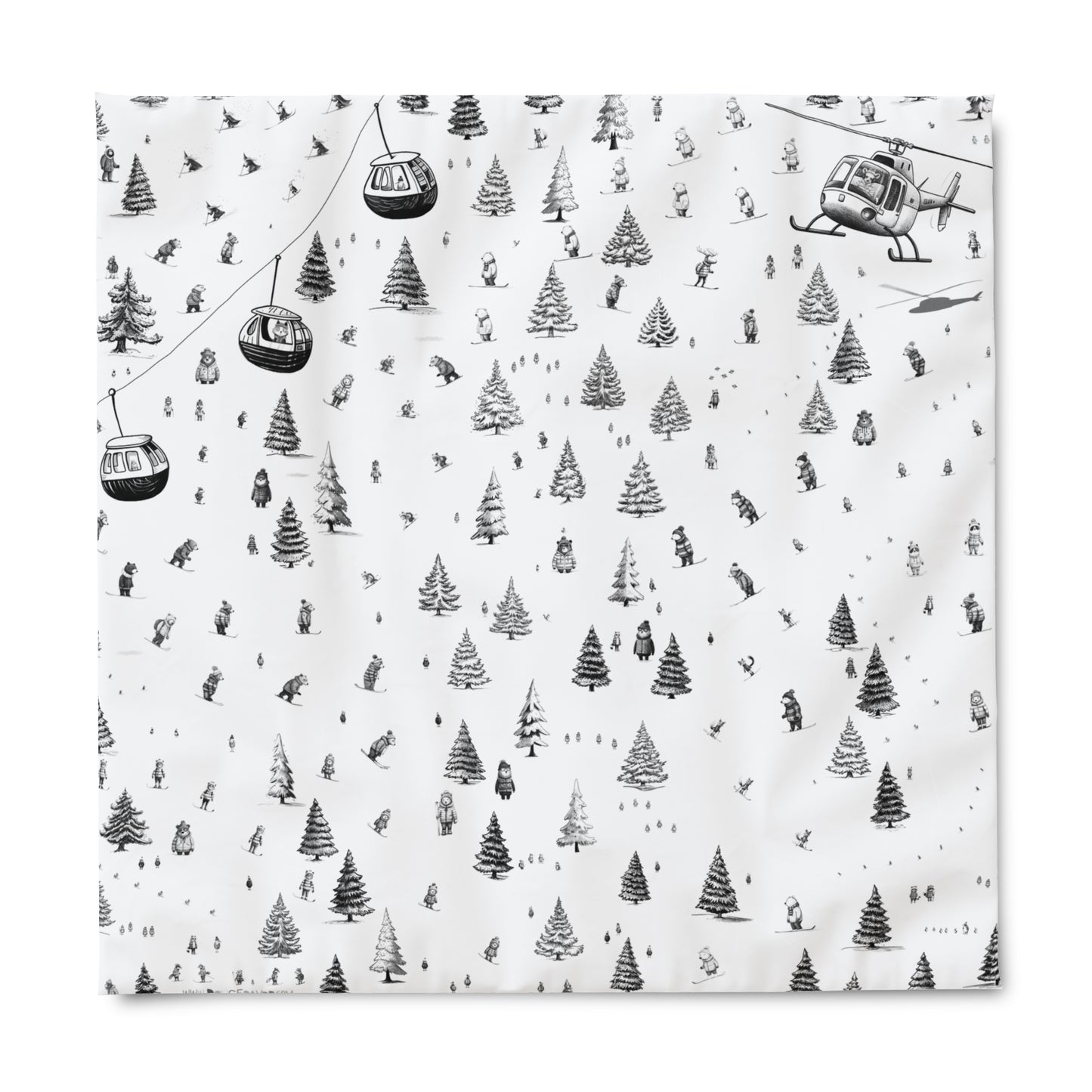 Ski Jamboree Duvet Cover